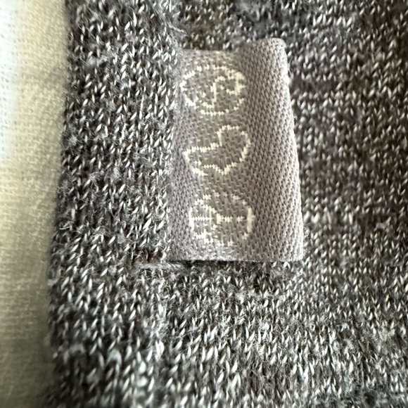 Threads 4 Thought Eco Crewneck Sweatshirt L Gray Black Trim Organic Cotton Blend - Picture 7 of 10